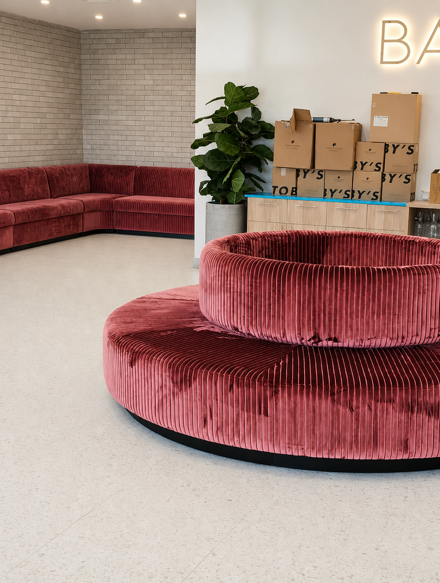 Tailored furniture for high-use interiors.